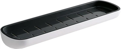 Полка MBM HOME BP-18 большая клеящаяся пластиковая бело-черная