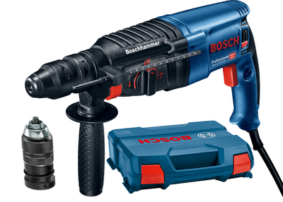 Перфоратор сетевой Bosch Professional GBH 2-26 DFR, 13 мм свердлильный патрон с быстрой заменой, 2.7 Дж, 800 Вт, 4000 уд.хв, L-case 0611254768