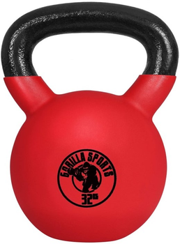 Kettlebell Gorilla Sports gumowane profesional 32 kg (4260200842275)