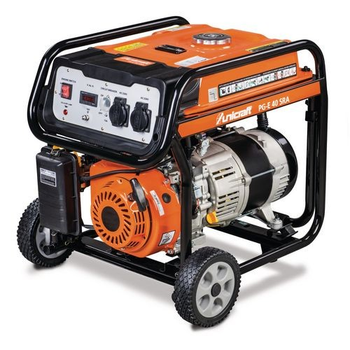Электрогенератор Unicraft PG-E 40 SRA, 3.8кВт | 3800 Вт | 12/230В | Генератор бензиновый, медная обмотка, однофазный, электростартер