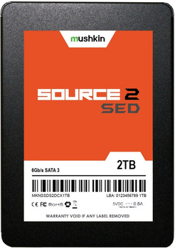 SSD диск Mushkin Source 2 SED 2TB 2.5″ SATA III 3D NAND TLC Black (846651029584)