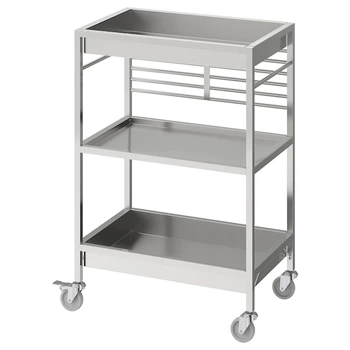 Кухонний стіл-візок IKEA KUNGSFORS 60x40 см нержавійка (803.349.24)