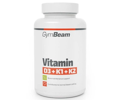 GymBeam Vitamin D3 + K1 + K2 60 caps