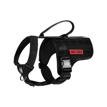 Шлея-жилет OneTigris Colossus Tactical Harness для собак Черный М (161440)