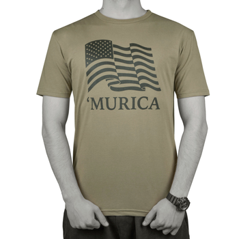 Футболка Rothco 'Murica US Flag T-Shirt Койот М