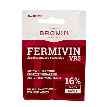 Дріжджі для виноградних напоїв Fermivin VR5 7г. Browin