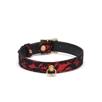Чокер з кільцем Liebe Seele Victorian Garden Choker Універсальний Бордовий (SO9471)