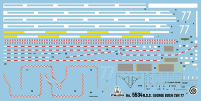 Набір для склеювання Italeri U.S.S. George H.W.Bush CVN77 1:720 (8001283055345)