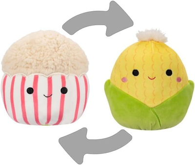 М'яка іграшка Kellytoys Squishmallows Flip A Mallow Popcorn & Corn 13 см (0196566215764)