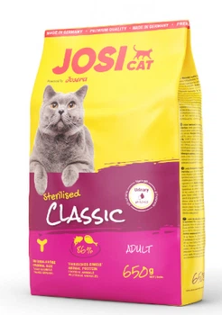 Сухий корм для дорослих стерилізованих котів JosiCat Sterilised Classic лосось курка рис 650 г (50009211)