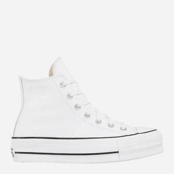 Жіночі кеди високі Converse Platform Hi Leather 561676C 38 (7.5US) 24.5 см Білі (888755795866)