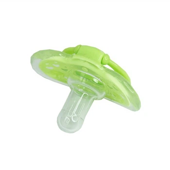 Детская силиконовая пустышка "Салатовое сердце" Mega Zayka MGZ-0517(Green) круглая