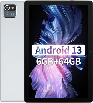 Планшет 10.1" HD HotLight MB1001 2+4/64Gb 4 ядра Android 13 5000 mAh Серебристый