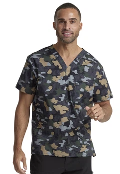 Топ медичний чоловічий принт Dickies Prints DK725 BWCM S