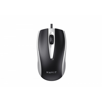 Дротова миша HAVIT HV-MS871 USB Gray (1200 DPI, 3 кл) (HV-MS871)