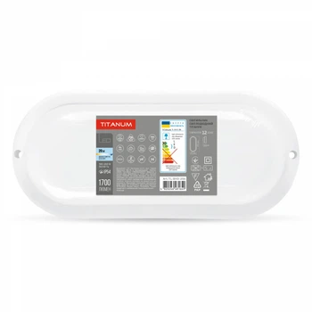 LED світильник вологозахищений овальний TITANUM 20W 6500K TL-BHO-206
