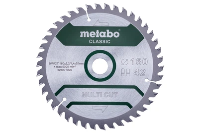 Пильный диск Metabo Multi Cut Classic 160х2,2х20 мм Z42 FZ/TZ 5°, универсальный (Картон) 628277000 (8436)