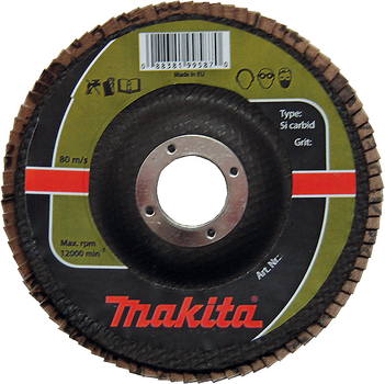 Пелюстковий шліфувальний диск Makita P-65305 (115х22.23 мм, К60) карбід кремнію (30413)