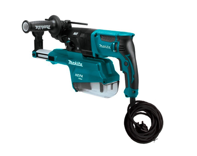 Сетевой перфоратор Makita HR2652 (SDS+, 800 Вт) с интегрированным пылеудаляющим устройством + кейс (4504)