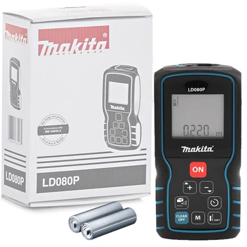 Лазерный дальномер Makita LD080P (AAA 1.5V, 80 м) с функцией памяти (4416)
