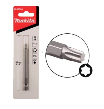 Торсионная Бита T15 Makita B-59900 (90 мм) удлиненная (4986)