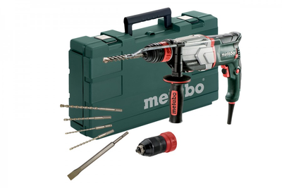 Перфоратор Metabo UHE 2660-2 Quick Set с набором 5 сверл/зубил SDS-plus, 4 режимы работы 600697850 (5470)