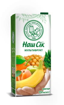 Нектар Наш Сік Мультифруктовый 0.95 л (4820016252271)