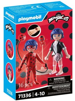 Zestaw figurek Playmobil Miraculous Marinette & Ladybug 16 elementów (4008789713360)