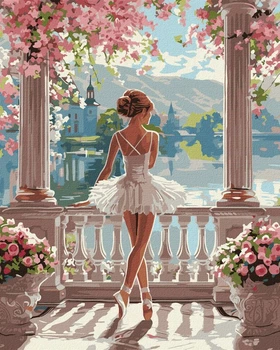 Zestaw do malowania Ideyka Cudowna balerina 40x50 cm KHO8441 (4823104362159)