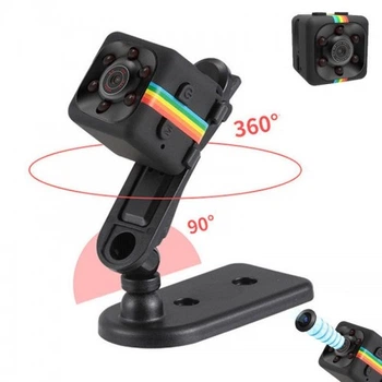 Міні Відеореєстратор Автомобільний SQ11 Mini DV Clefers FullHD - розмір 2х2х2см, карти до 64Гб, Датчик руху, Нічний Режим, Циклічний запис (545011m64)