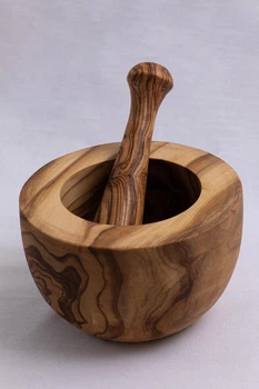 Ступка из оливкового дерева 14см Elia Craft