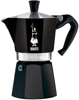 Гейзерна кавоварка Bialetti Moka Express Чорна 150 мл (8006363018401)