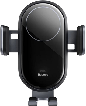 Uchwyt samochodowy z bezprzewodową ładowarką Baseus LightChaser Electric Car Mount Black (C40355900121-00)