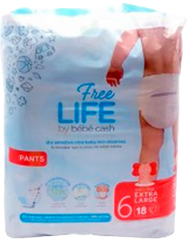 Pieluszki Freelife Bebe Cash Nappy Rozmiar 6 18 szt (5411416023050)