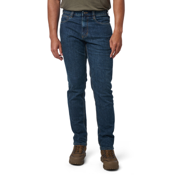 Штани тактичні джинсові 5.11 Tactical Defender-Flex Slim Jeans Basic Blue Wash W35/L30 (74465-1022)