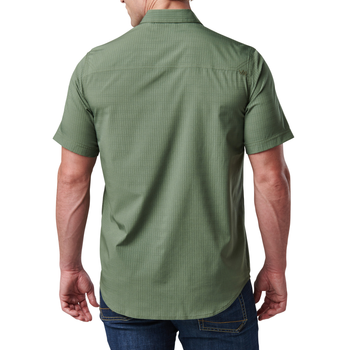 Сорочка тактична 5.11 Tactical Aerial Short Sleeve Shirt Greenzone M (71378-368)