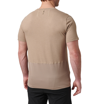 Футболка тактична потовідвідна 5.11 Tactical PT-R Charge Short Sleeve Top 2.0 Desert Brush Heather 2XL (82128-1094)