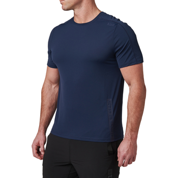 Футболка тактична потовідвідна 5.11 Tactical No Mercy PT-R Short Sleeve Top Pacific Navy 2XL (82133-721)