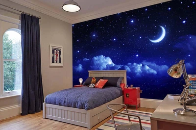 3D Фото Обои PHOTODECOR "Месяц в облаках"