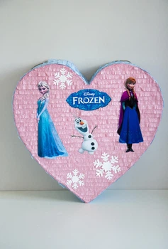 Піньята Серце FROZEN рожево-блакитне 50 см