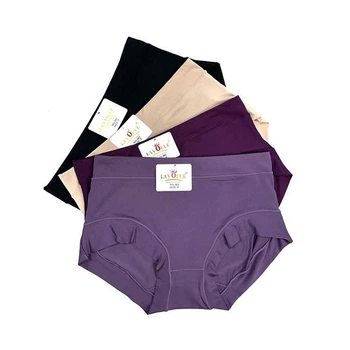 Женские трусики слипы 2XL однотонные 15567 - 4 шт