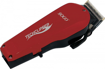 Машинка для стрижки Sogo ss-3525-r, Red, 12w, питание от сети, 4 насадки, к комплекту щеточка для чистки, расческа, ножницы, масло