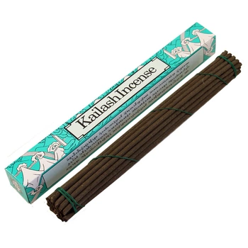Аромапалочки Каилаш безосновные тибетские благовония Kailash Incense для релакса и медитации 20 штук