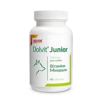Комплексная витаминно-минеральная кормовая добавка Dolfos Dolvit Junior для щенков и собак 90 т 127-90