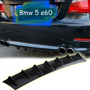 Накладка на задній бампер Bmw 5-Series e60 акулі плавці канарди універсальна чорного кольору