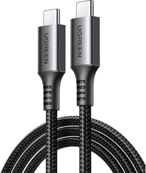 Кабель Ugreen US567 USB-C to USB-C PD Fast Charging Cable 2 м Black/Gray (15374)
