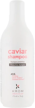 Шампунь с протеинами, экстрактом икры и морских водорослей Krom Caviar Shampoo 1000ml (807293-725727-2)