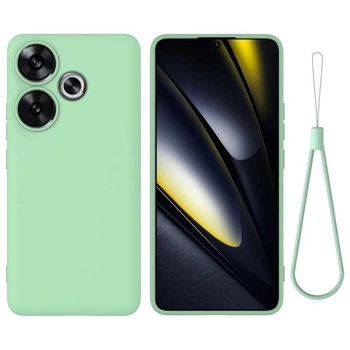 Силиконовый (TPU) чехол Deexe Silicone Case для Xiaomi Poco F6 - Green
