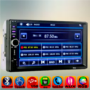 Автомагнітола 7" 2Din USB microSD Bluetooth AUX FM Pion-SВ 7018B