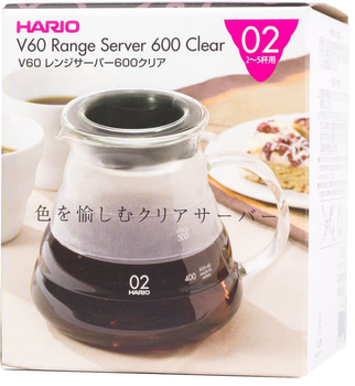 Заварник для кави Hario Range V60-02 600 мл (4977642730632)